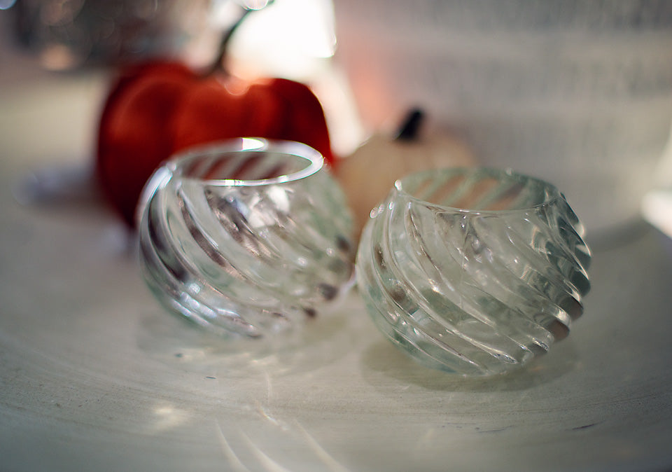 Mini Swirl Glass Candles