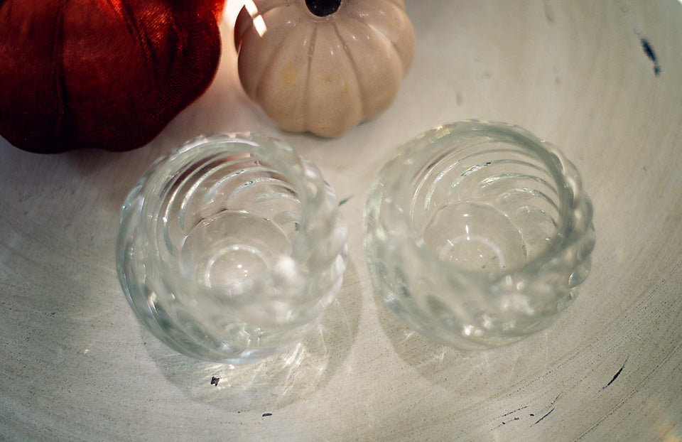 Mini Swirl Glass Candles