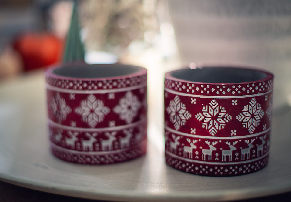 Nordic Noel Concrete Candle