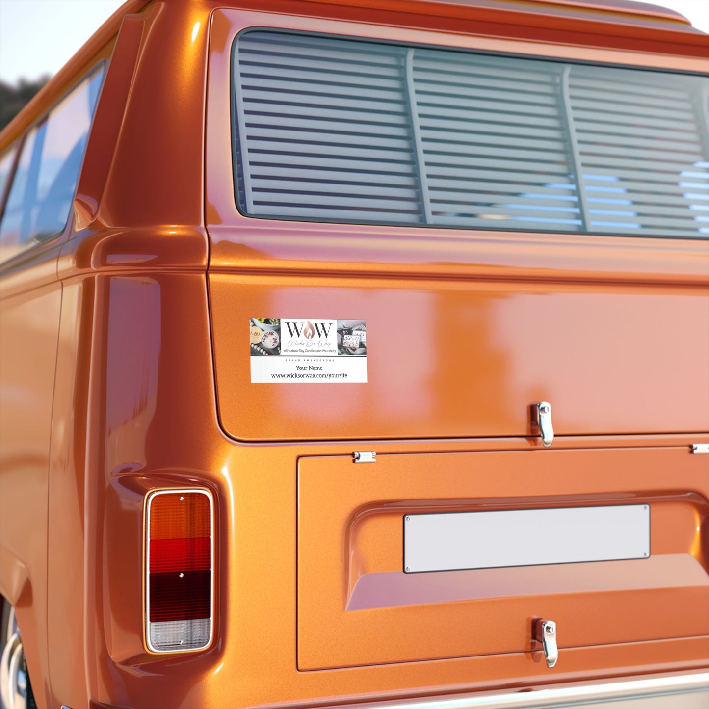 Bumper Stickers - Wicks Or Wax (WOW)Bumper StickersPaper products