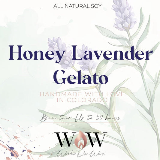 Honey Lavender Gelato - Wicks Or Wax (WOW)Honey Lavender Gelato