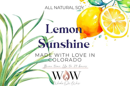 Lemon Sunshine - Wicks Or Wax (WOW)Lemon Sunshine