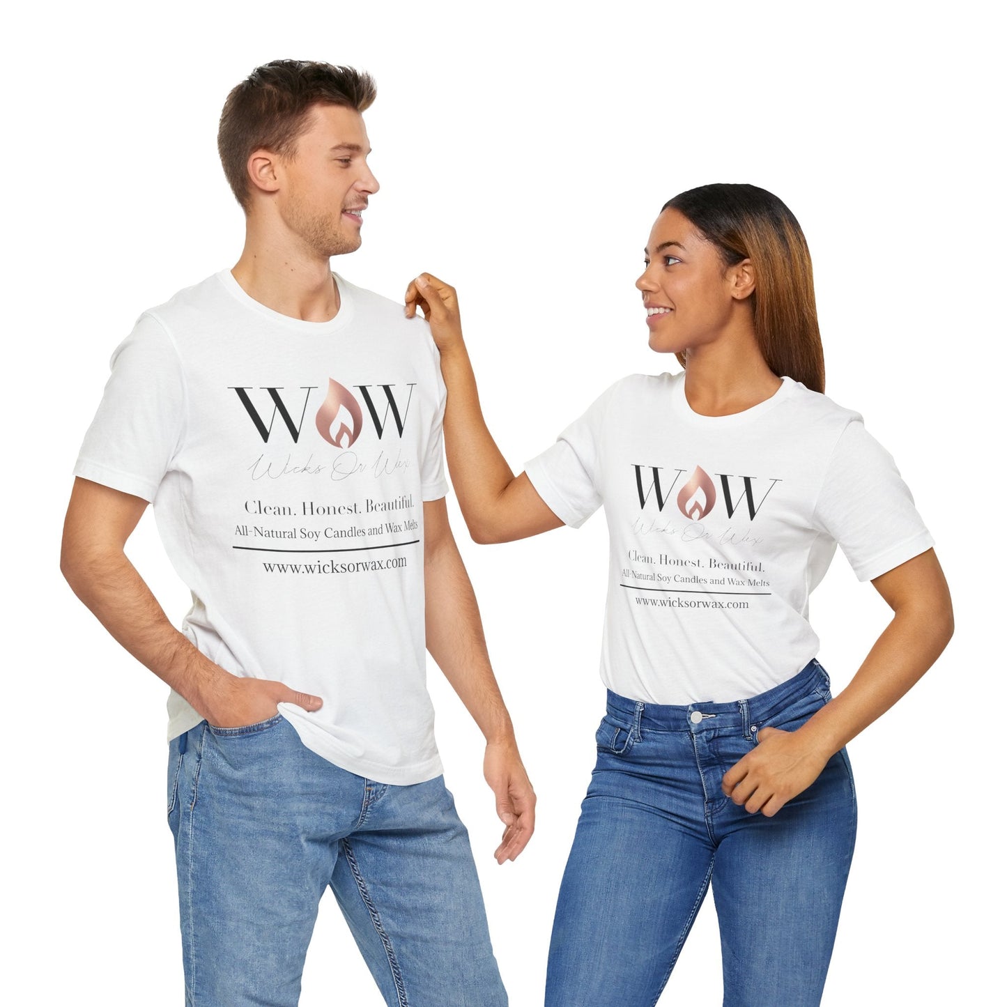 Light Unisex Jersey Short Sleeve Tee - Wicks Or Wax (WOW)Light Unisex Jersey Short Sleeve TeeT-Shirt