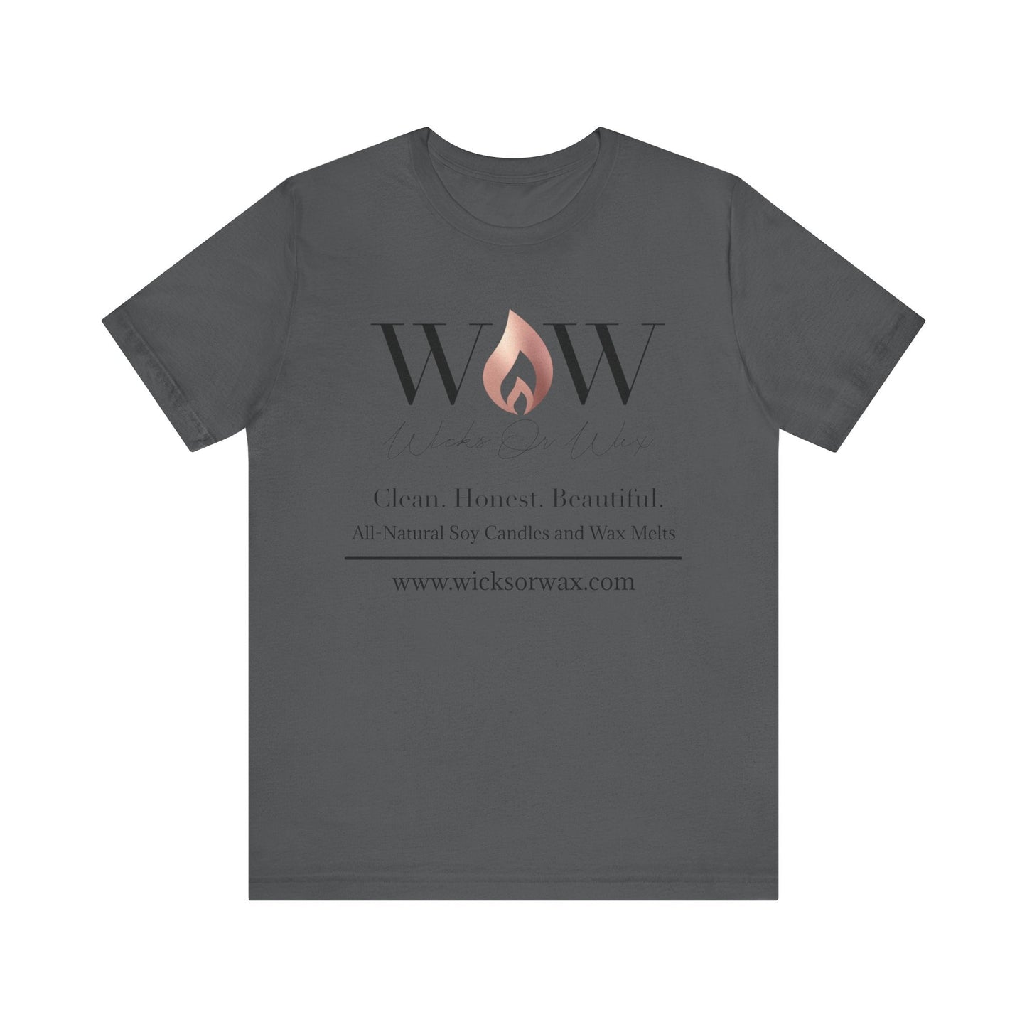 Light Unisex Jersey Short Sleeve Tee - Wicks Or Wax (WOW)Light Unisex Jersey Short Sleeve TeeT-Shirt