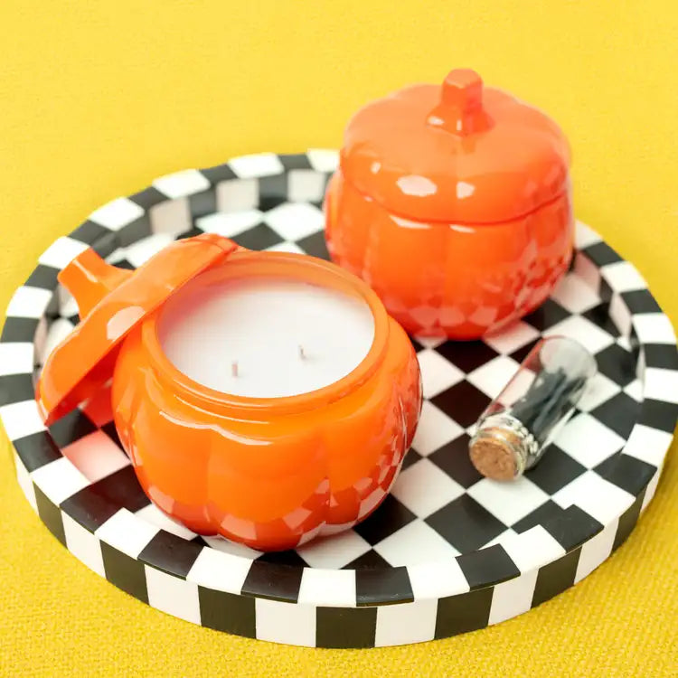 Orange Pumpkin Candle