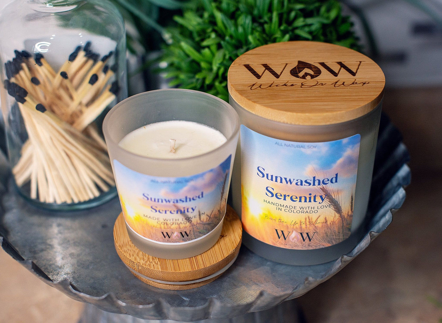 Sunwashed Serenity - Wicks Or Wax (WOW)Sunwashed Serenity