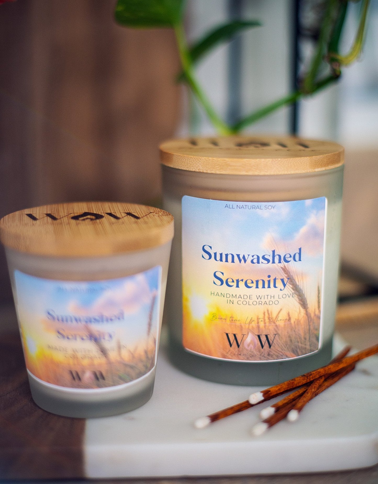 Sunwashed Serenity - Wicks Or Wax (WOW)Sunwashed Serenity