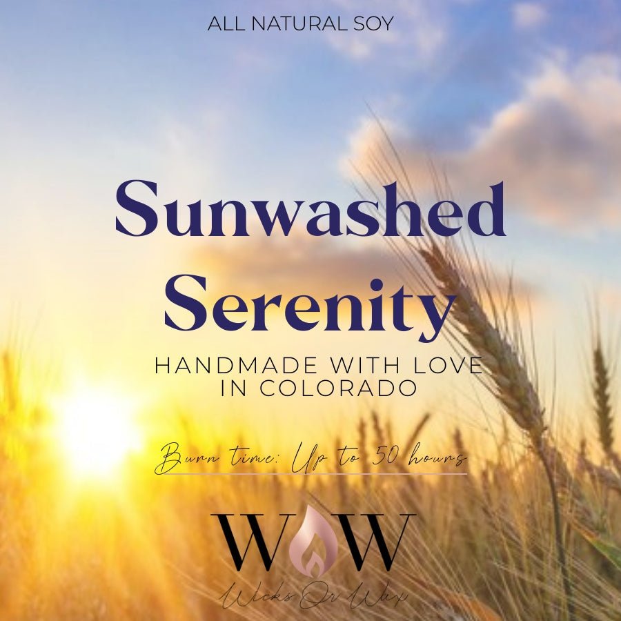 Sunwashed Serenity - Wicks Or Wax (WOW)Sunwashed Serenity