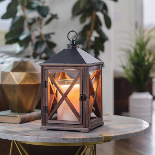 Weathered Espresso Wooden Lantern *PRE - ORDER* - Wicks Or Wax (WOW)Weathered Espresso Wooden Lantern *PRE - ORDER*