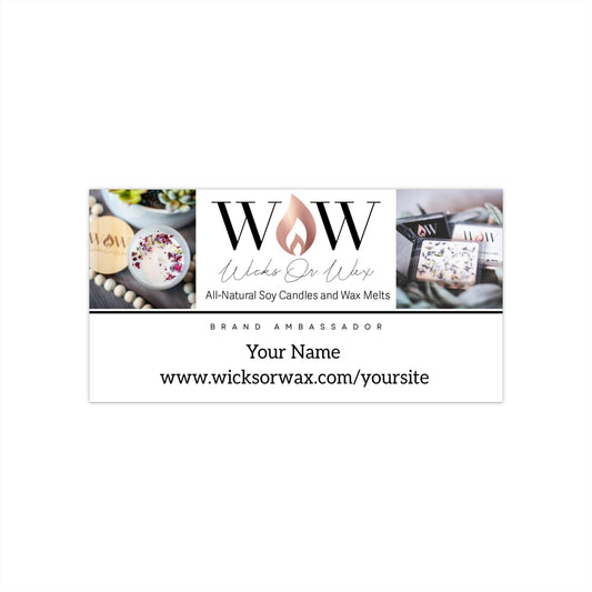 Bumper Stickers - Wicks Or Wax (WOW)Bumper StickersPaper products