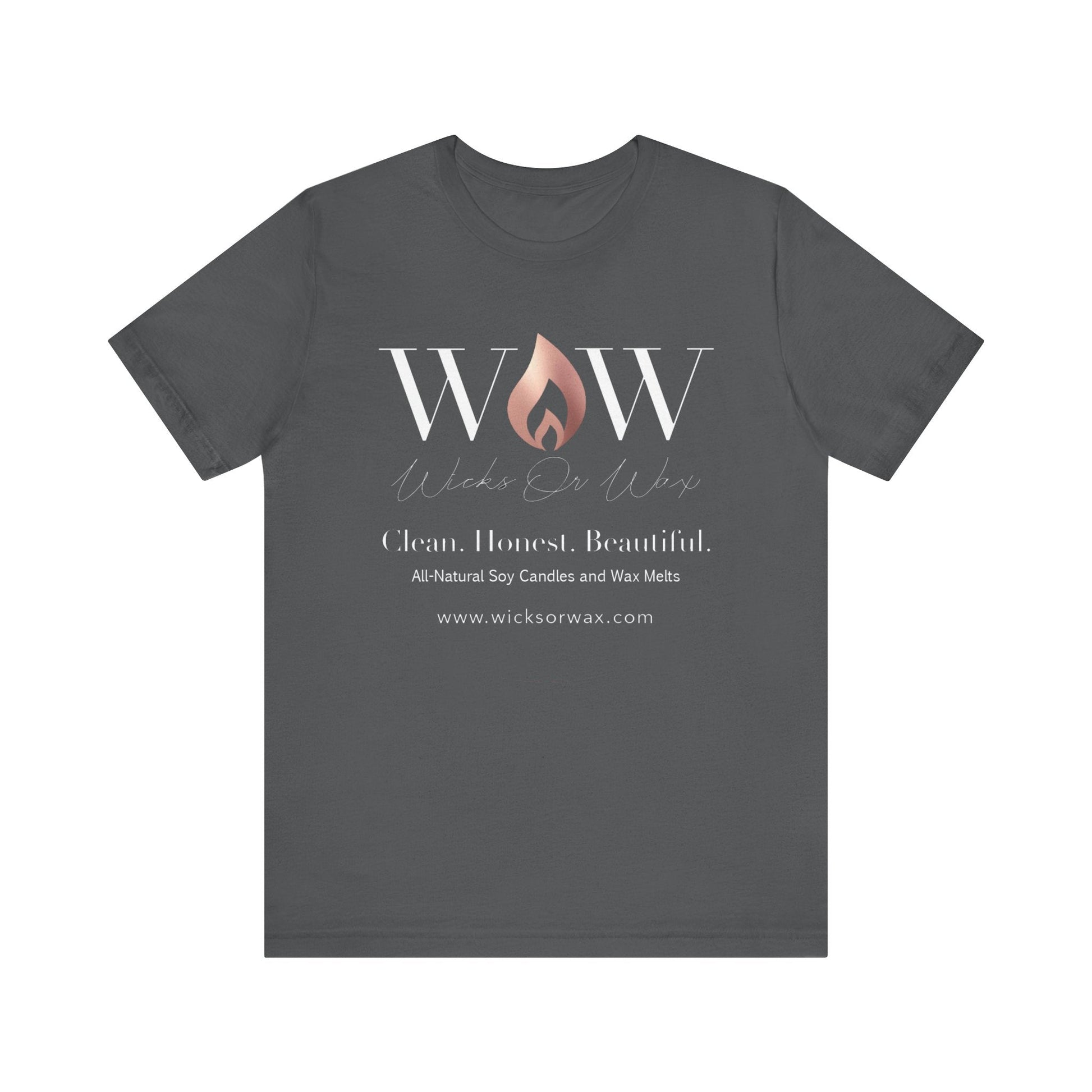 Unisex Jersey Short Sleeve Tee - Wicks Or Wax (WOW)Unisex Jersey Short Sleeve TeeT-Shirt