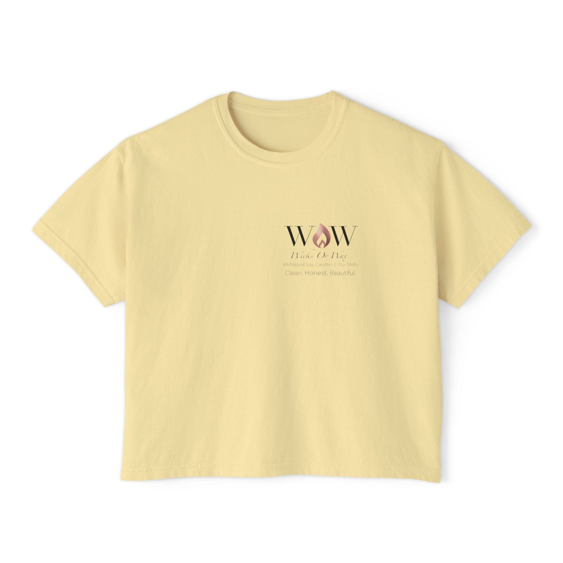 Women's Boxy Tee - Wicks Or Wax (WOW)Women's Boxy TeeT-Shirt