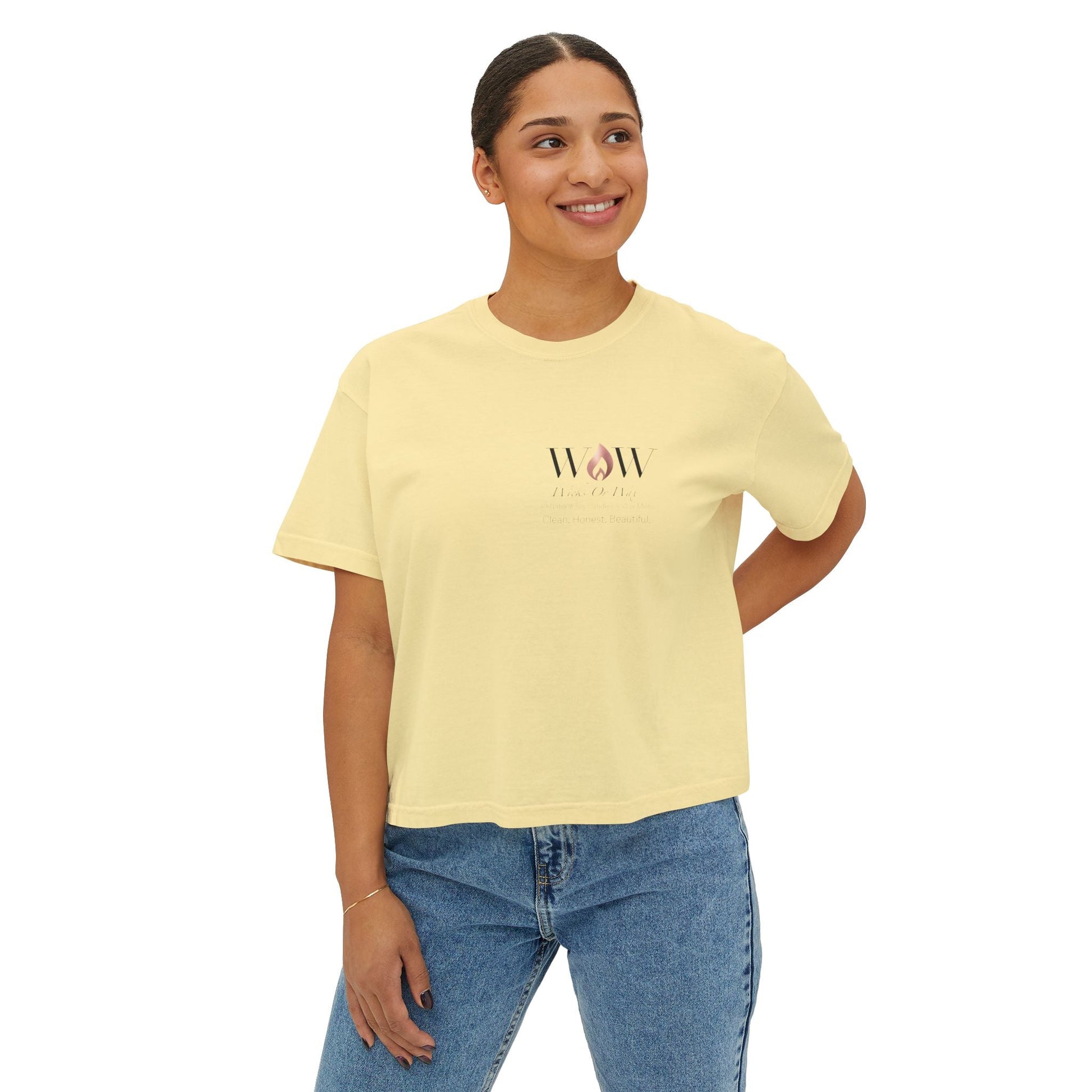 Women's Boxy Tee - Wicks Or Wax (WOW)Women's Boxy TeeT-Shirt